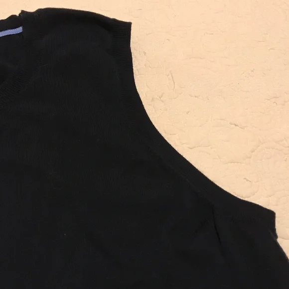 Talbots crew neck dark navy blue sweater tank (3X) - Picture 11 of 16